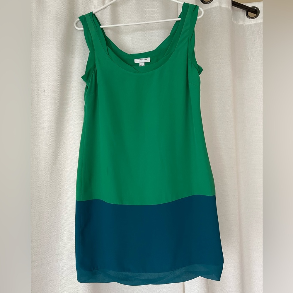 Blue and green color block mini dress. Thakoon for Target